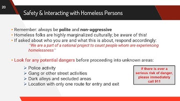 2020 Point-in-Time-Count Volunteer Training Video