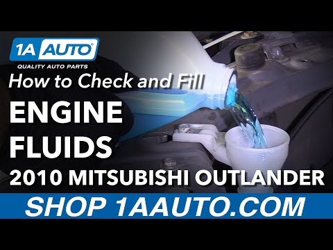 How to Check and Fill Engine Fluids 07-13 Mitsubishi Outlander