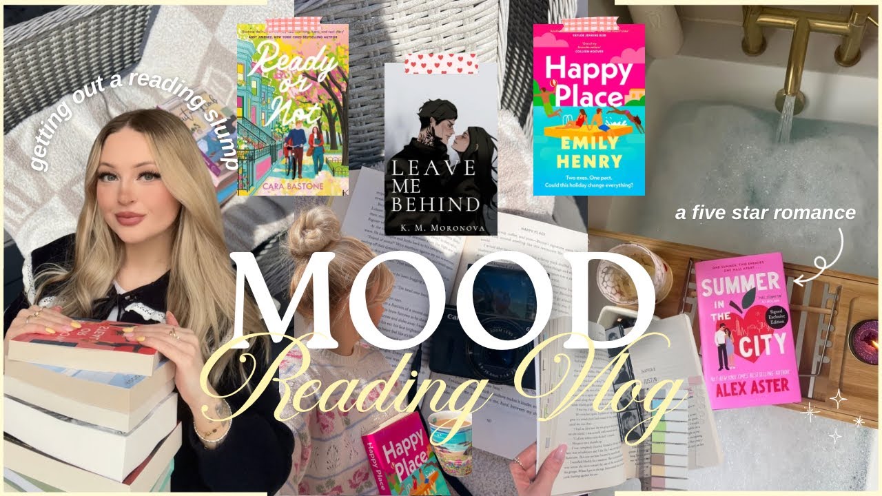 mood reading vlog 📖⭐️ getting out of a reading slump & finding joy in reading again!