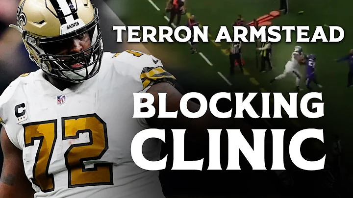 Terron Armstead Stout Blocking Clinic vs Vikings i...