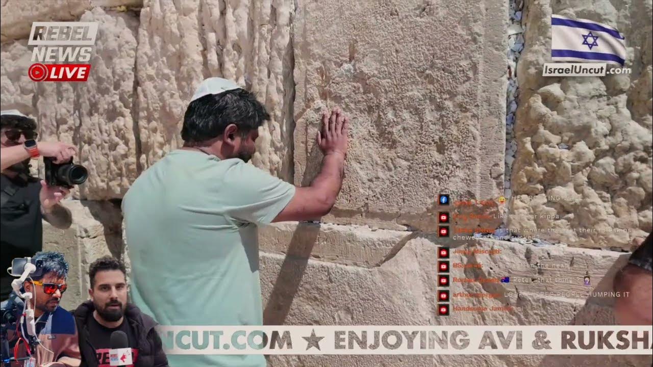 At The Western Wall. Jerusalem, Israel. Psalm 23.