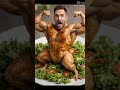 This man transformed into a strong chicken 🧍♂️💪🐔 (AI Generated) #capcut