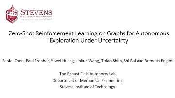 Zero-Shot Reinforcement Learning on Graphs for Autonomous Exploration Under Uncertainty