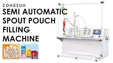 How To Use ZS-ASP4  Spout Pouch Liquid Filling Capping Machine