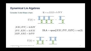 Day 2: Lie Algebraic Methods for Quantum Simulation of Many Body Systems