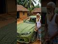 Amazing Coconut leaf BMW M4 Compition Craft 🌿 #handcrafted #leafart #shorts #coconutleaf