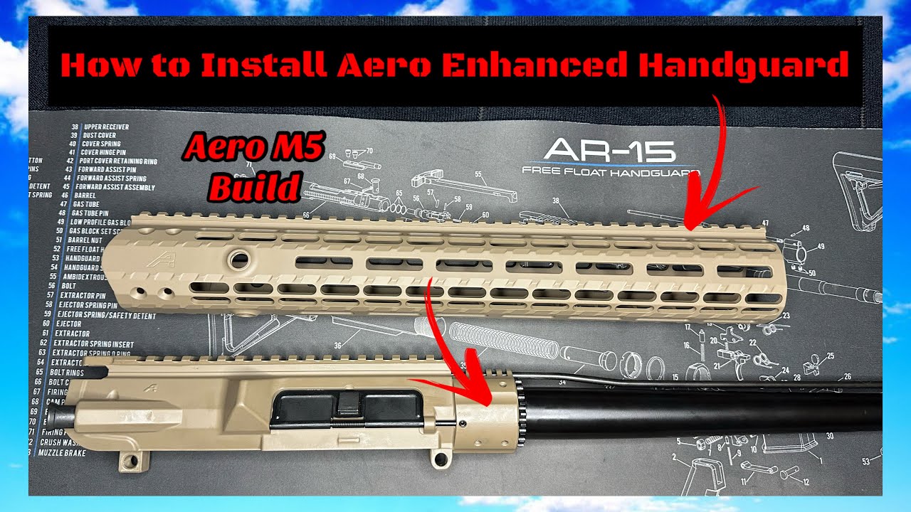 Install ar10 handguard aero precision enhanced handguard youtube