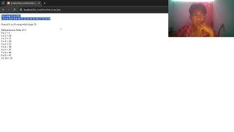 PHP Control Structures and Functions