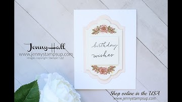 How to create a messy watercolor look using Stampin Up products with Jenny Hall