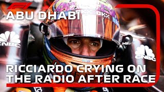 Daniel Ricciardo ALMOST CRYING on the RADIO after LAST RACE for McLaren