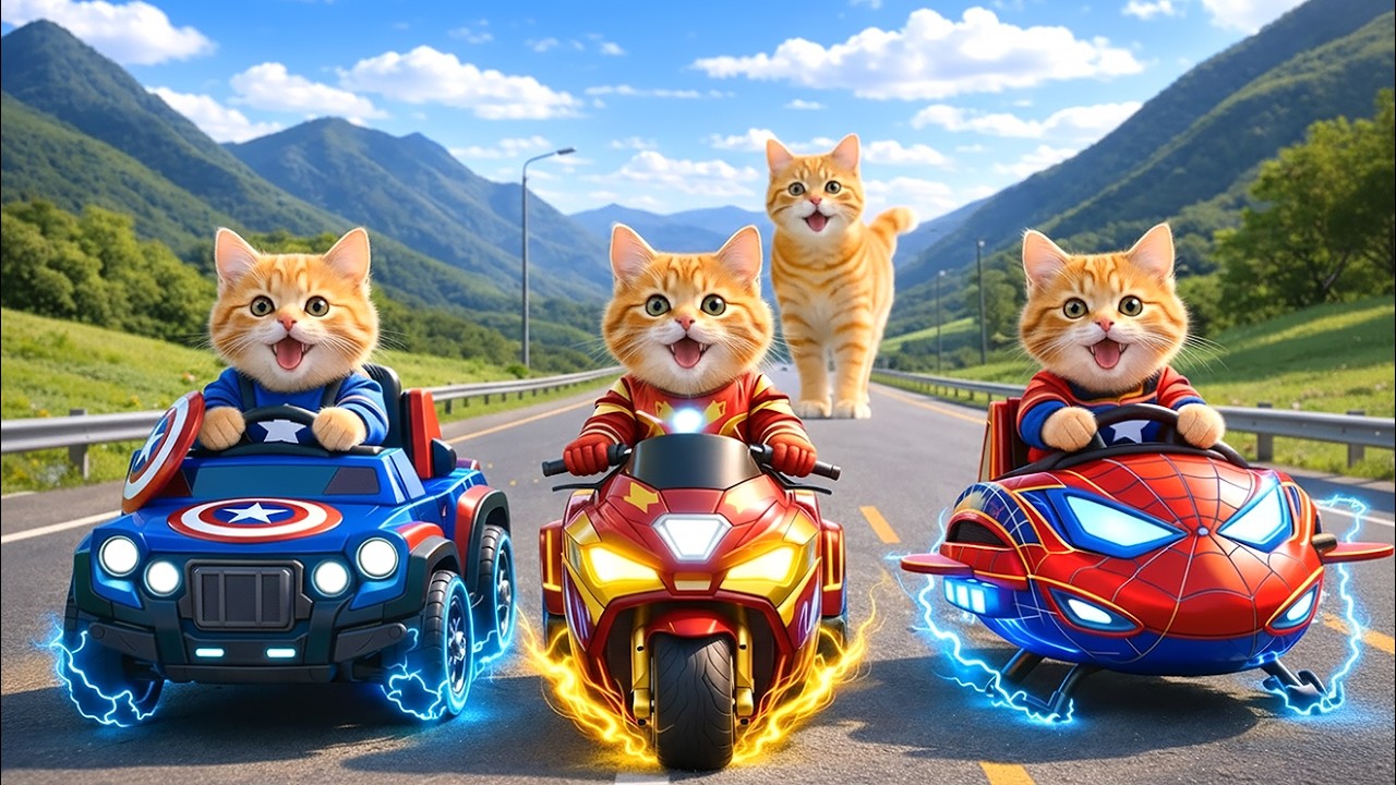 Mama Cat Trims Fur on the Farm and Makes Tiger Hat For Kittens At Home🐾🎩🐯