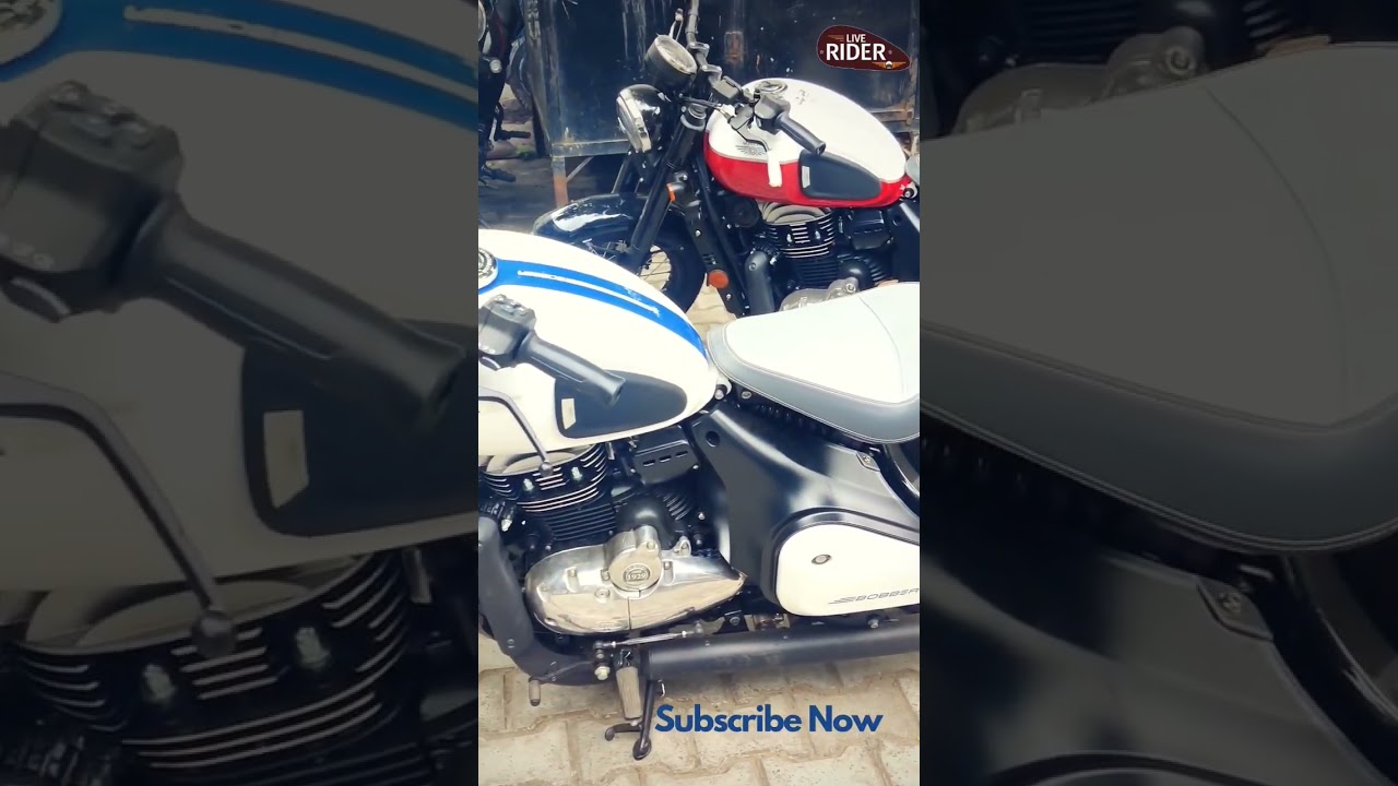 Jawa 42 Bobber | Jasper Red Dual Tone & Moonstone White by Live Rider 🔥🔥🔥🔥