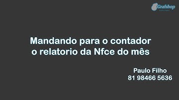 Enviar XML de Nfce para a contabilidade