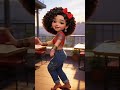 Cute Indian Girl Dancing 💃 AI Animation  3D Character Art #shorts