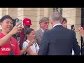 Former Bond Star Daniel Craig Takes Selfies With Fans Waiting Outside His Hotel In Paris