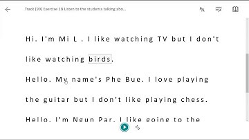 Unit(9)Lesson(2)Track(99)Ex.1B
