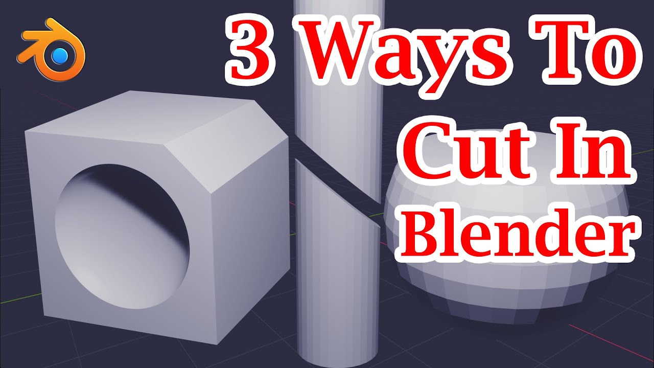 3 Different Ways To Cut Any Object | Cut \U0026 Fill Surface | Simple Methods For Blender (All Versions)