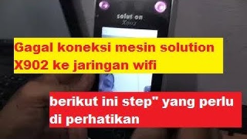 Koneksi mesin solution X902 terhubung ke aplikasi attendance management melalui jaringan wifi
