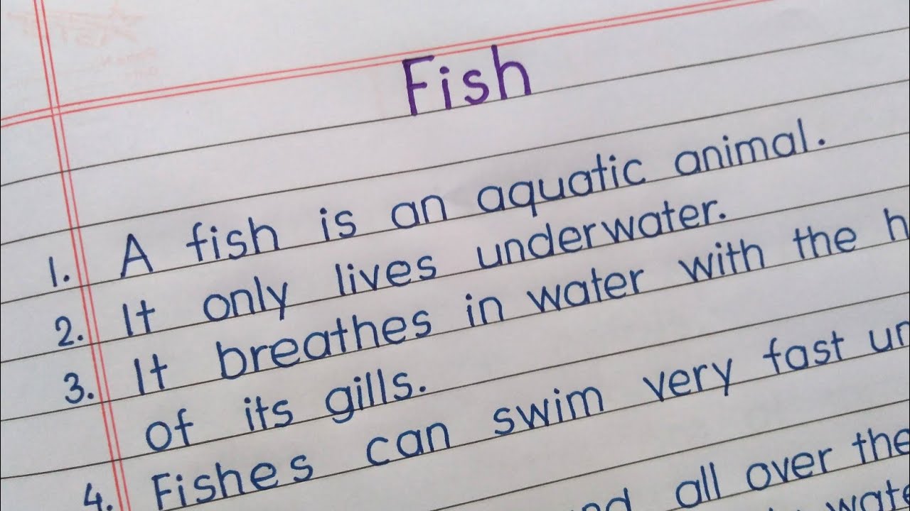 fish description creative writing