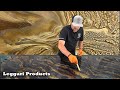 Black & Gold Epoxy Board Over Wood | Epic Resin Pigments That Are Super Easy To Use | DIY Friendly