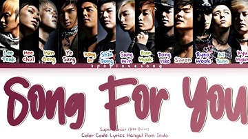 Super Junior ( 슈퍼 주니어) Song For You (아주 멋 옛날) Color Code Lyrics Hangul Rom INDO TRANS