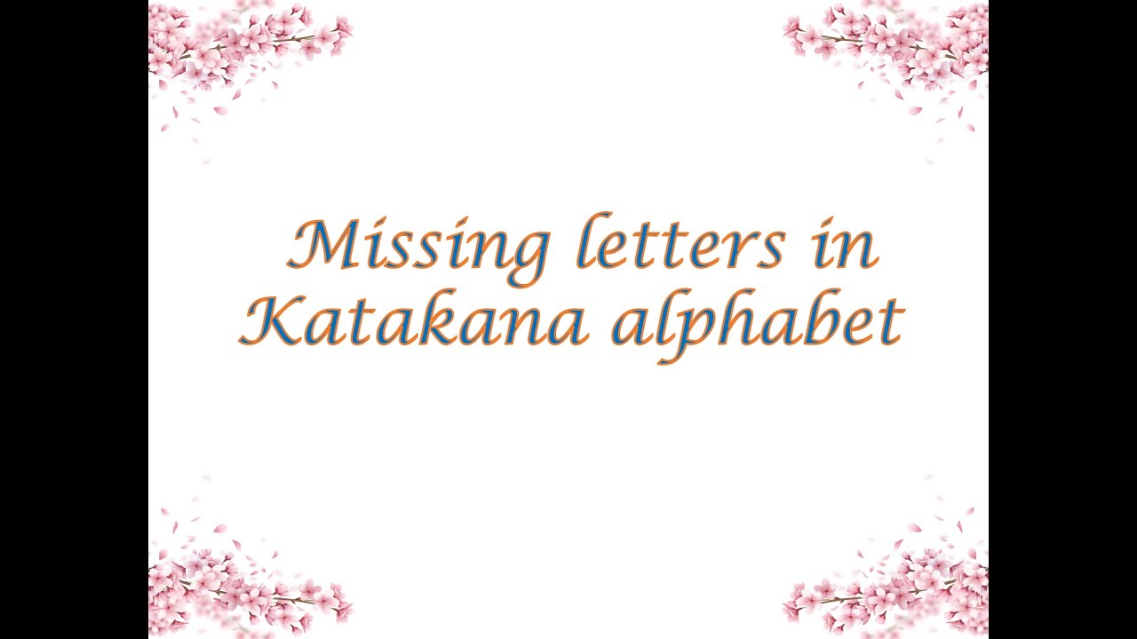Katakana letters to write foreign words(Tamil explanation)
