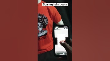 The first interactive T-shirt when you scan the QR code a video will appear