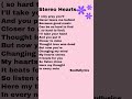 Stereo Hearts lyrics Gym Class Heroes englishsongs lyrics mp3