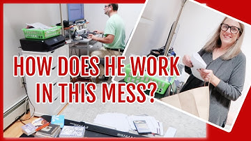 MESSY OFFICE DECLUTTER! IT