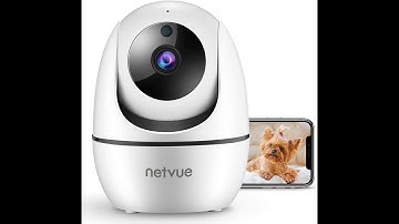 Netvue Indoor Camera, 1080P FHD 2.4GHz WiFi Pet Camera, Home Camera for Pet/Baby/Nanny, Dog Camera 2