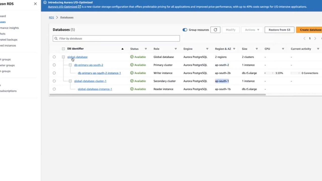 Designing AWS Aurora Database for Cross-Region Failover - YouTube