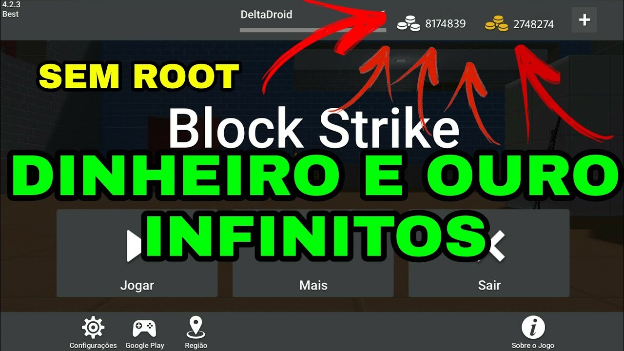 BLOCK STRIKE COMO TER DINHEIRO E OURO INFINITO! SEM ROOT! 2017 - YouTube