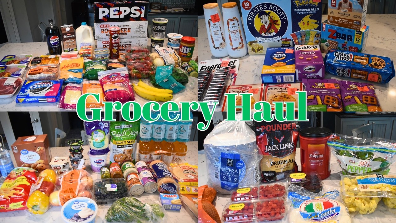 GROCERY HAUL | SAM'S CLUB, WALMART, HEB & OLLIES DISCOUNT STORE | MEAL PLAN