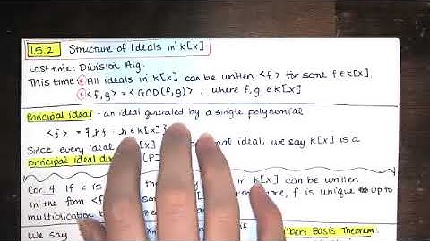 1.5.2 k[x] is a Principal Ideal Domain, Greatest Common Divisor