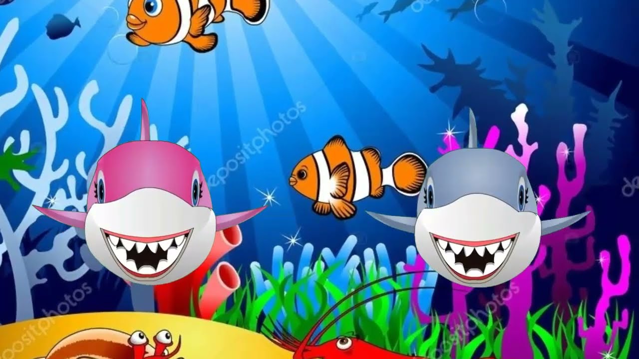 baby shark doo doo . mami shark papa shark..