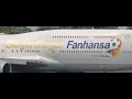 Lufthansa LH2014 Boeing 747-830 D-ABYI "SIEGERFLIEGER FANHANSA" Tiefflug Landung Wasserf