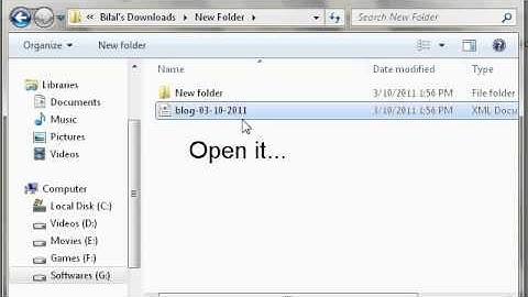 Blogger Tutorial: Backup or Restore Blog Posts