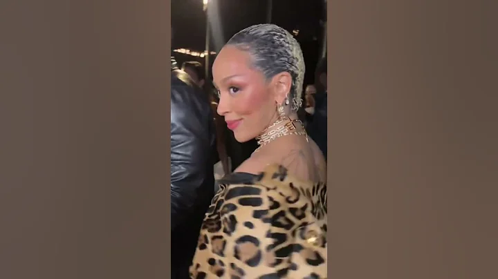 Doja Cat at the Balmain Fall-Winter 2025 Paris Fashion Week show.