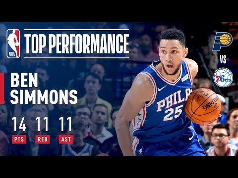 Ben Simmons Scores Triple-Double (14/11/11) vs. Pacers | November 3, 2017