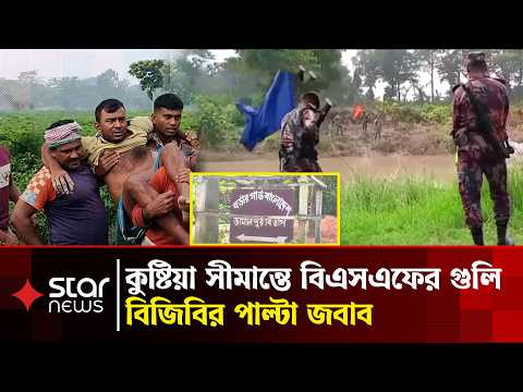 কুষ্টিয়া সীমান্তে বিএসএফের গু'লিতে কৃষক আহত, বিজিবির পাল্টা জবাব | BGB BSF | Star News