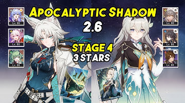 New Apocalyptic Shadow - E0S0 Feixiao & E2S1 Firefly Floor 4 (3 Stars) HSR + Builds