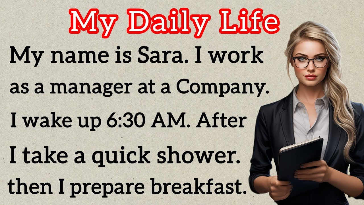 Outline Video My Daily Life || Learning English Speaking || Level 1 || Graded Reader || Listen And Practice
