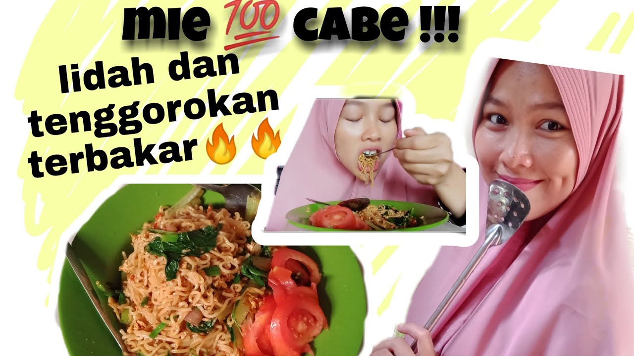 MIE 💯 CABE LIDAH DAN TENGGOROKAN TERBAKAR 