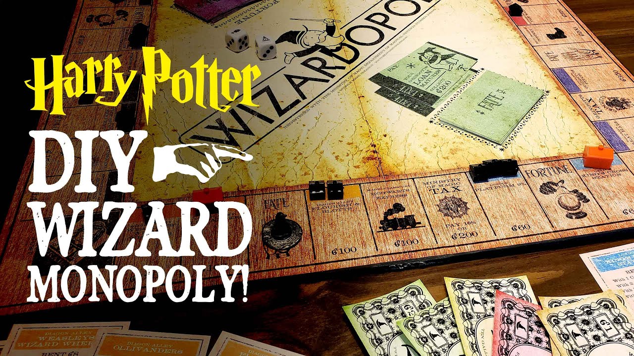 hetzelfde Getuigen Plateau Wizardopoly! DIY Harry Potter Inspired Monopoly - YouTube