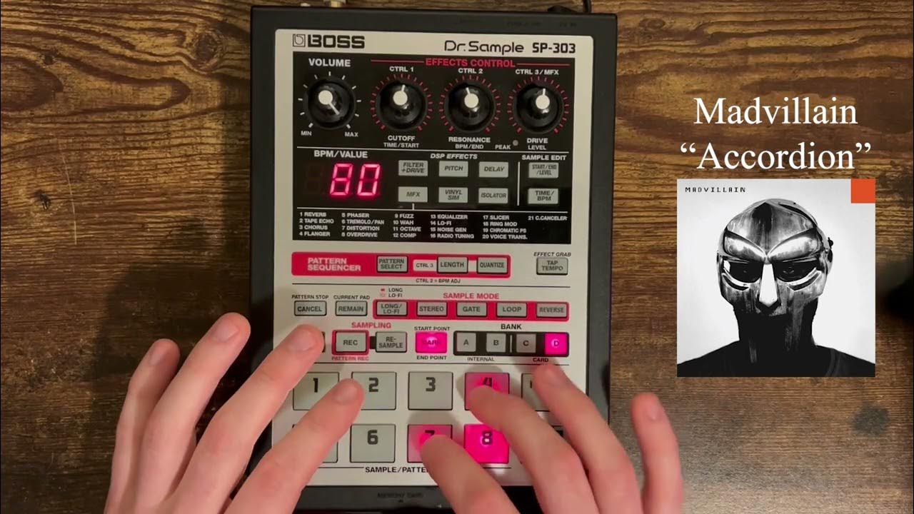 Madvillain "Accordion" recreation Boss SP303 YouTube