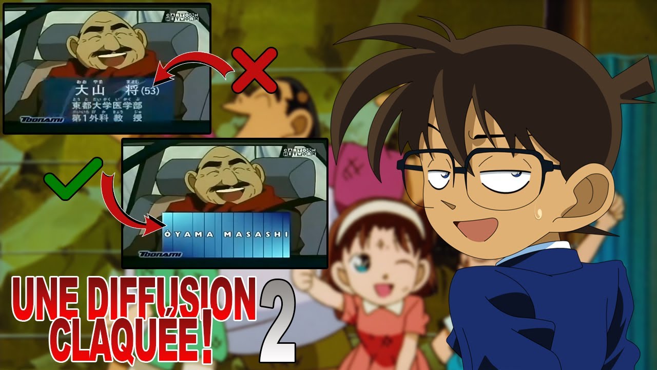 Détective Conan - Les problèmes de la VF : les versions TV - YouTube
