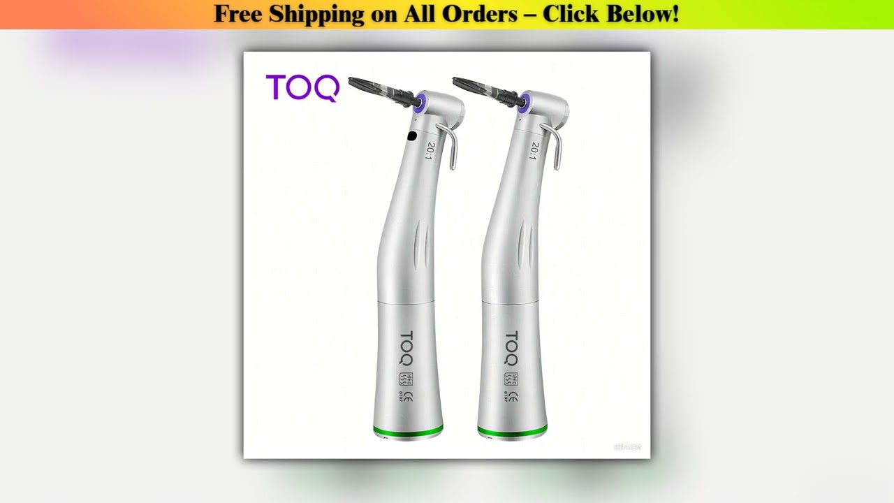 Dental Low Speed Handpiece 20:1 Ti Max LED Fiber Optic Implant Surgery Contra Angle Handpiece Air