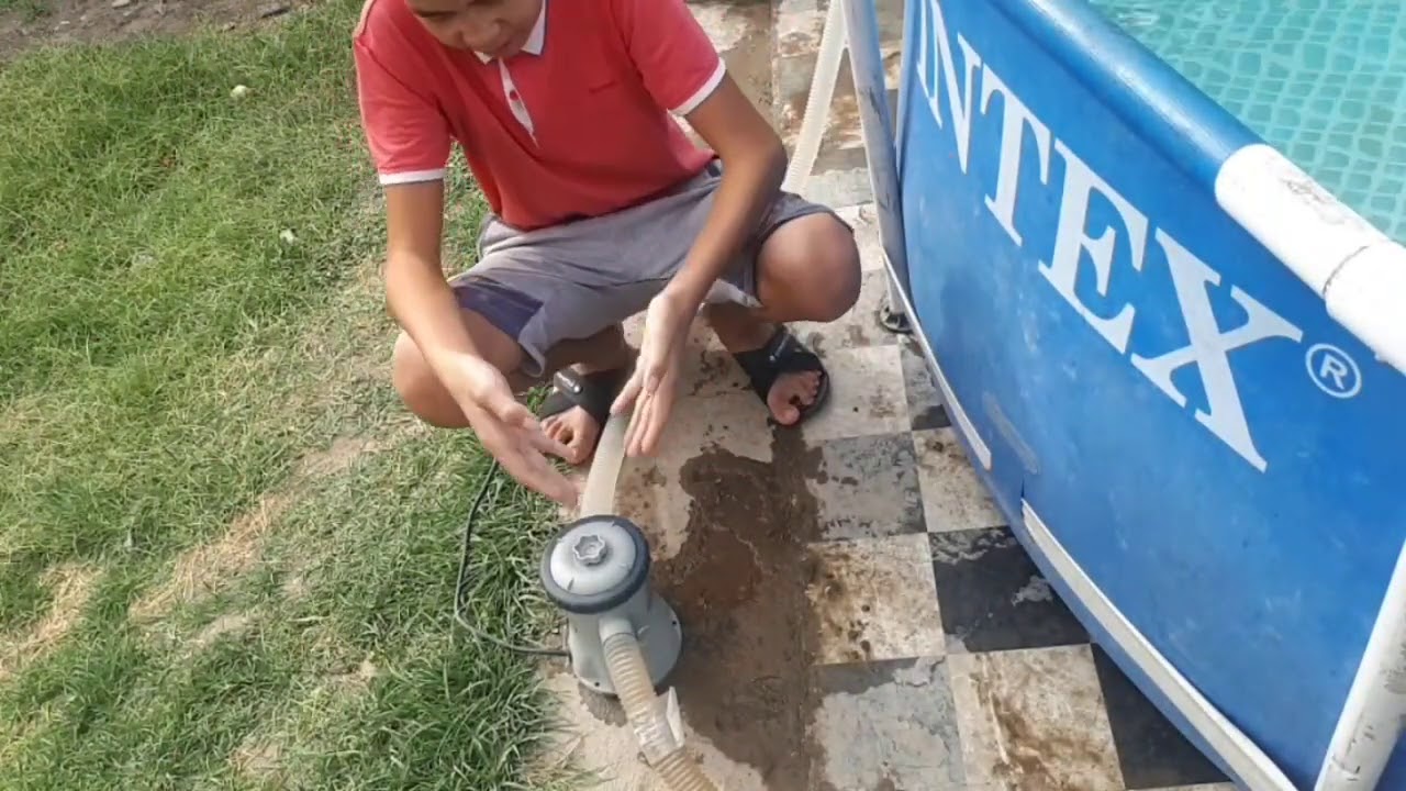 How to use and replace the filter pump on the intex pool. - YouTube