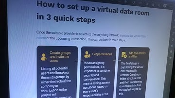 How to set up a virtual data room in 3 quick steps oneline