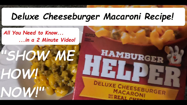 Hamburger helper with box mac and cheese